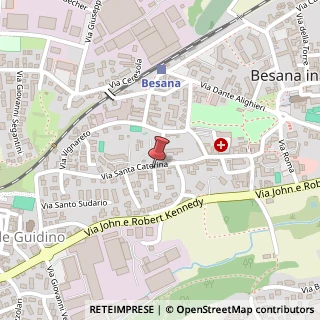 Mappa Via Santa Caterina, 18, 20842 Besana in Brianza, Monza e Brianza (Lombardia)