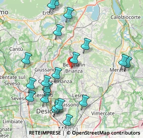 Mappa Via Bellavista, 20842 Besana in Brianza MB, Italia (9.4535)