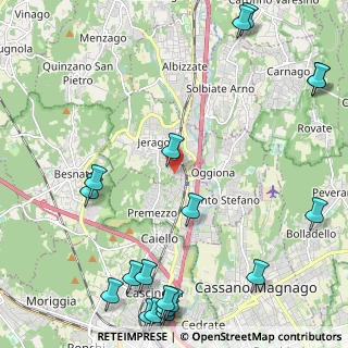 Mappa Via Kennedy, 21040 Jerago Con Orago VA, Italia (3.235)