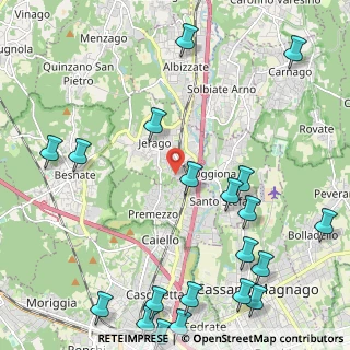 Mappa Via Kennedy, 21040 Jerago Con Orago VA, Italia (3.041)