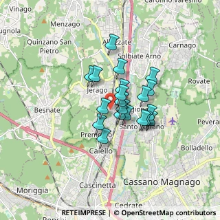 Mappa Via Kennedy, 21040 Jerago Con Orago VA, Italia (1.126)
