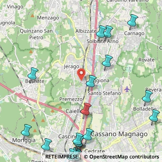 Mappa Via Kennedy, 21040 Jerago Con Orago VA, Italia (3.379)