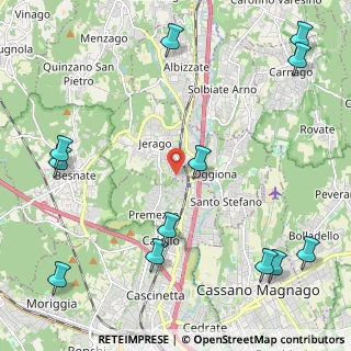 Mappa Via Kennedy, 21040 Jerago Con Orago VA, Italia (3.01167)
