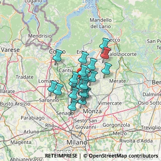 Mappa Via Carroccio, 20833 Giussano MB, Italia (8.58)