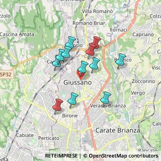 Mappa Via Carroccio, 20833 Giussano MB, Italia (1.44667)