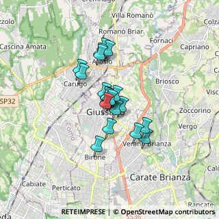 Mappa Via Carroccio, 20833 Giussano MB, Italia (1.084)