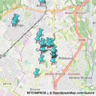 Mappa Via Carroccio, 20833 Giussano MB, Italia (0.7615)