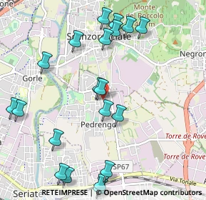 Mappa Via Monte Grappa, 24066 Pedrengo BG, Italia (1.212)