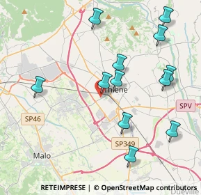 Mappa Via Teano, 36016 Thiene VI, Italia (4.3075)