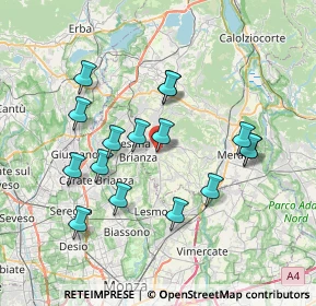 Mappa Via Misericordia, 23880 Casatenovo LC, Italia (6.90438)
