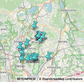 Mappa Via Misericordia, 23880 Casatenovo LC, Italia (6.07235)