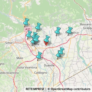 Mappa Via Bassani, 36030 Sarcedo VI, Italia (5.94)