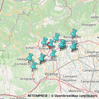 Mappa Via Bassani, 36030 Sarcedo VI, Italia (10.74429)