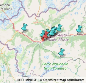 Mappa 11010 Aymavilles AO, Italia (9.38091)