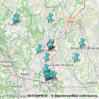 Mappa Via Martiri della Libertà, 20833 Giussano MB, Italia (4.20118)