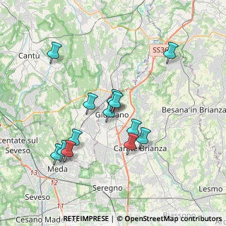 Mappa Via Martiri della Libertà, 20833 Giussano MB, Italia (3.46692)