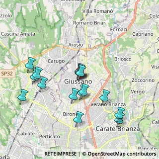 Mappa Via Martiri della Libertà, 20833 Giussano MB, Italia (1.76875)
