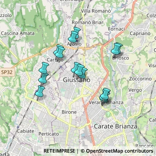 Mappa Via Martiri della Libertà, 20833 Giussano MB, Italia (1.63133)