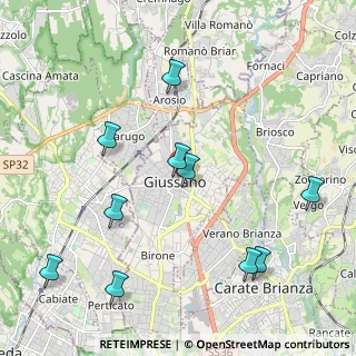 Mappa Via Martiri della Libertà, 20833 Giussano MB, Italia (2.50273)