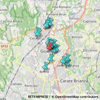 Mappa Via Martiri della Libertà, 20833 Giussano MB, Italia (1.069)
