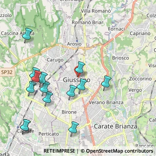 Mappa Via Martiri della Libertà, 20833 Giussano MB, Italia (2.42143)
