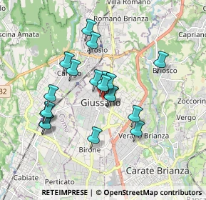 Mappa Via Martiri della Libertà, 20833 Giussano MB, Italia (1.50895)