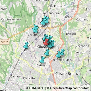Mappa Piazza attilio lombardi, 20833 Giussano MB, Italia (1.0585)