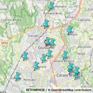 Mappa Piazza attilio lombardi, 20833 Giussano MB, Italia (2.39333)
