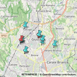 Mappa P.za Roma, 20833 Giussano MB, Italia (1.5325)