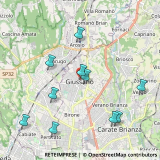 Mappa P.za Roma, 20833 Giussano MB, Italia (2.49182)
