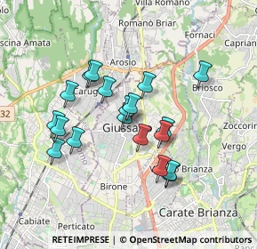 Mappa Piazza attilio lombardi, 20833 Giussano MB, Italia (1.51526)