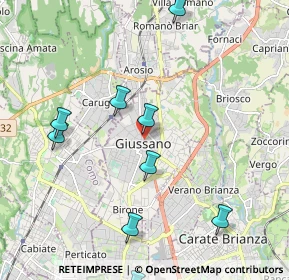 Mappa Piazza attilio lombardi, 20833 Giussano MB, Italia (2.63)