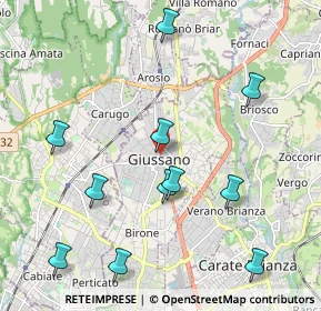 Mappa Piazza attilio lombardi, 20833 Giussano MB, Italia (2.29091)