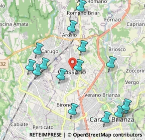 Mappa Piazza attilio lombardi, 20833 Giussano MB, Italia (2.268)