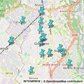 Mappa Piazza attilio lombardi, 20833 Giussano MB, Italia (0.96)