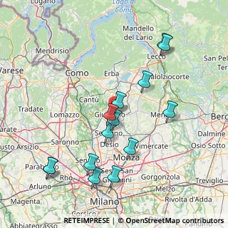 Mappa Via Padania, 20843 Verano Brianza MB, Italia (16.22714)