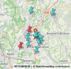 Mappa Via Padania, 20843 Verano Brianza MB, Italia (2.8675)