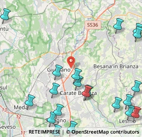 Mappa Via Padania, 20843 Verano Brianza MB, Italia (6.091)