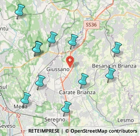 Mappa Via Padania, 20843 Verano Brianza MB, Italia (4.53182)