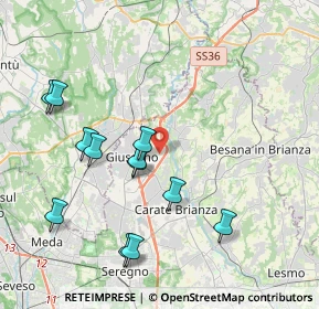 Mappa Via Padania, 20843 Verano Brianza MB, Italia (4.10417)