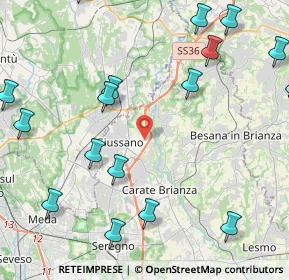 Mappa Via Padania, 20843 Verano Brianza MB, Italia (6.025)