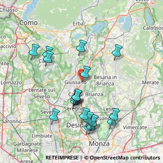 Mappa Via Padania, 20843 Verano Brianza MB, Italia (8.245)