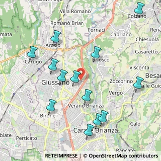 Mappa Via Padania, 20843 Verano Brianza MB, Italia (2.26462)