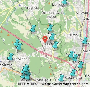 Mappa Via Mauri, 21010 Besnate VA, Italia (2.8515)