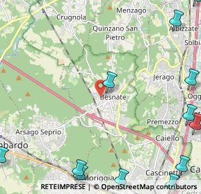 Mappa Via Mauri, 21010 Besnate VA, Italia (3.8775)
