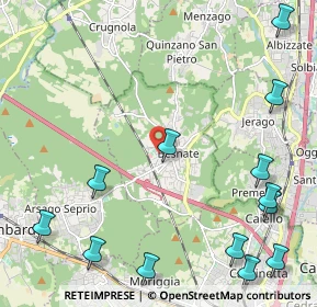 Mappa Via Mauri, 21010 Besnate VA, Italia (3.02615)