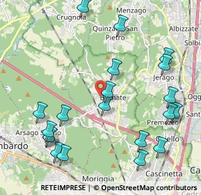 Mappa Via Mauri, 21010 Besnate VA, Italia (2.4365)