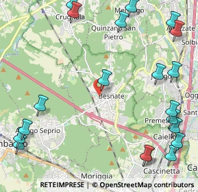 Mappa Via Mauri, 21010 Besnate VA, Italia (3.086)