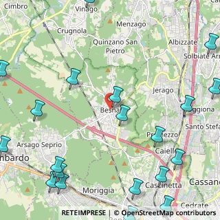 Mappa Via Ampelio Rosa, 21010 Besnate VA, Italia (3.3515)
