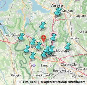 Mappa Via Ampelio Rosa, 21010 Besnate VA, Italia (6.38867)